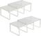 NEX™ White Expandable Counter Cabinet Shelf Organizer Set